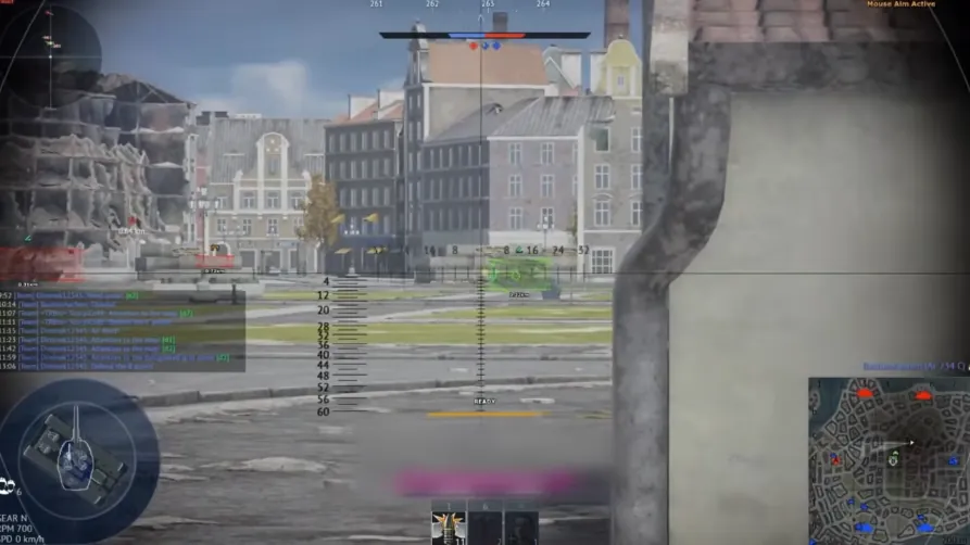 Tank ESP bounding boxes in War Thunder ground battle